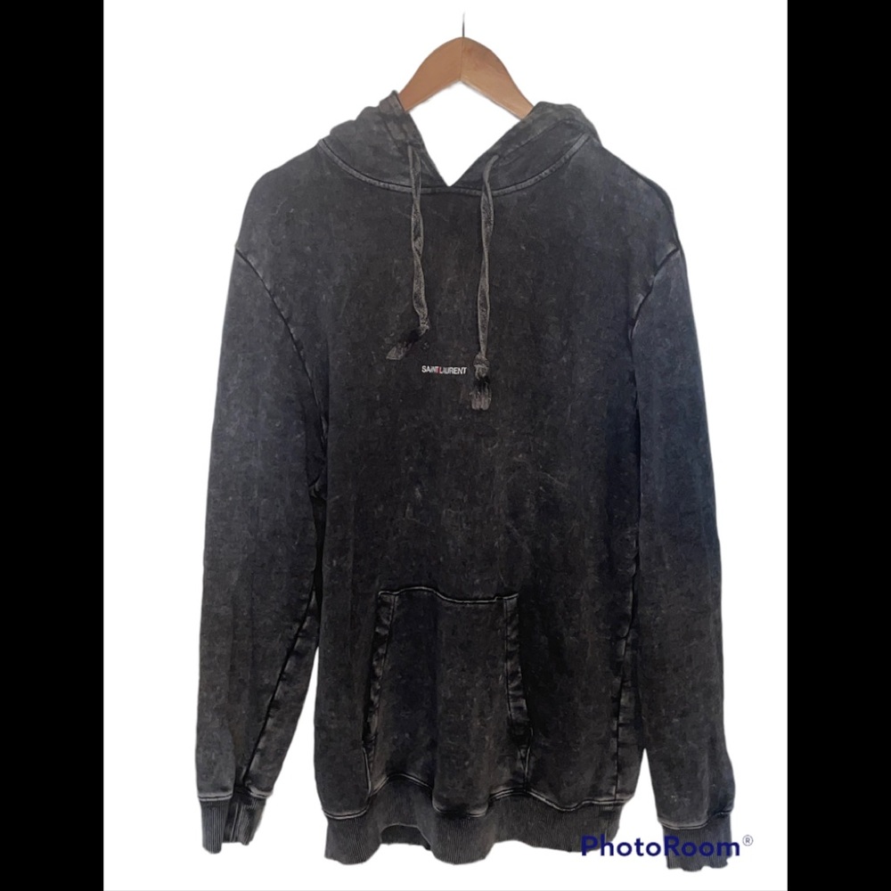 Saint Laurent Paris stonewash hoodie size medium